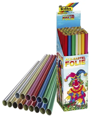 Zdjęcie produktu dla 50x folia metalowa FOLIA 50, różne kolory 50 x 78 cm