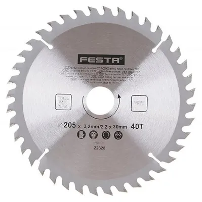 Produktbild von Sägeblatt FESTA 22328 SK 205/3,2/30 mm 40 Zähne