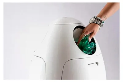 Produktbild von Mülltrennsystem mit 3 Fächern (3 x 18 Liter) - Abfalleimer und Recyclingbehälter