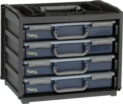 Produktbild von raaco HandyBox 55x4 Box rack (L x W x H) 376 x 265 x 310 mm Content 1 pc(s)