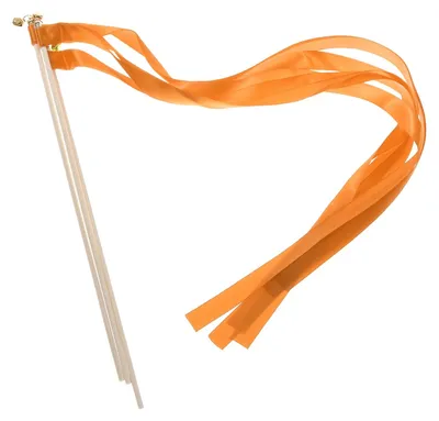 30 Stück Party-Streamer-Sticks für Hochzeit, Orange