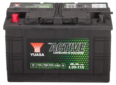 Produktbild von YUASA LEISURE Starterbatterie 12V 115Ah 750A/EN D2 LKW Batterie
