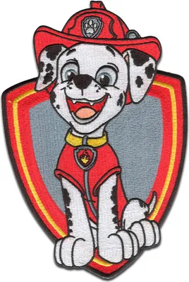 Produktbild von Comercial Mercera Paw Patrol Marshall XL Kinder Kinder - Aufnäher, Bügelbild, Aufbügler, Applikationen, Patches, Flicken, zum aufbügeln, Größe: 13 x 19 cm