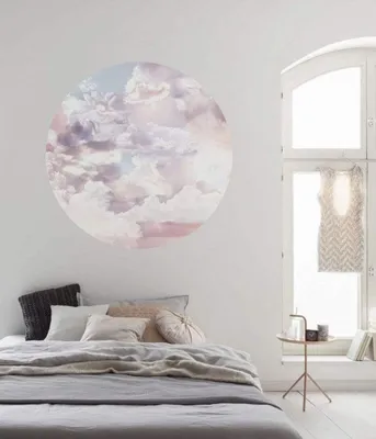 Obrázok produktu pre Komar netkaná tapeta okrúhla a samolepiaca "Candy Sky" - rozmer: 125 x 125 cm (šírka x výška) - 1 kus