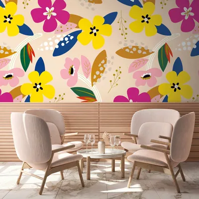 Produktbild von A.S. Creation Livingwalls Fototapete The Wall II 392091 Eine Rolle Ein Motiv 2.80 x 1.59 m Floral Bunt