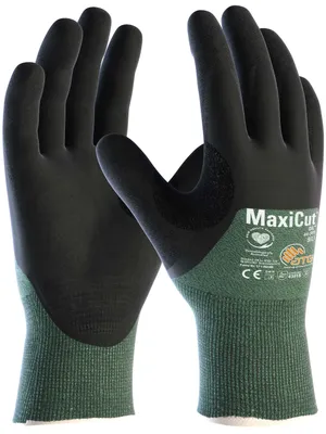 Produktbild von Schnittschutzhandschuhe MaxiCut®Oil™ 44-305 Gr.10 grün/schwarz EN 388 PSA II