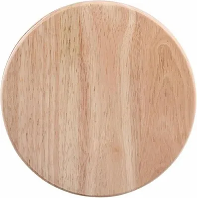 Produktbild von LIVOO Holzbrett Küche Rund Servierbrett Käse Set Käsebrett Messer Holz MEN28