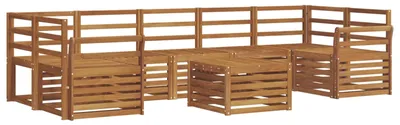 Produktbild von vidaXL Sofagarnituren 8 pcs Natur Massivholz Akazie