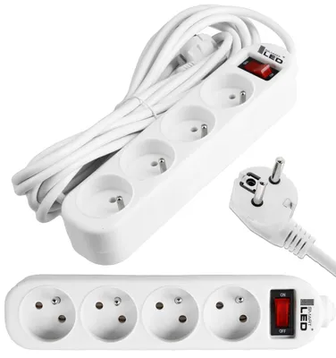 Produktbild von Smartled 8058 Steckdosenleiste 3m 4-fach mit Schalter
