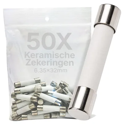 Produktbild von VLTG Keramiksicherung 6,3 x 32 mm 10 A flink F 250 V AC 50 Stück
