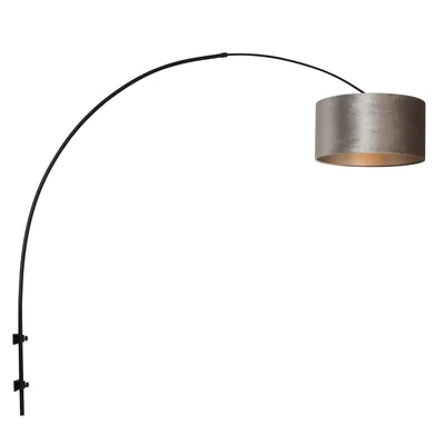 Produktbild von Steinhauer - wandleuchte - Sparkled Light - schwarz - metall stoff - E27 - 8140ZW