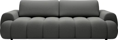 Produktbild von Sofa 4-Sitzer mit Schlaffunktion - Stoff - Grau - FRIDORA