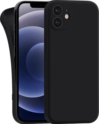 Produktbild von Hülle für Apple iPhone 12 Mini - Handyhülle mit Kameraschutz Cover aus Silikon in Schwarz