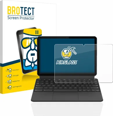 Produktbild von BROTECT Schutzglas für Lenovo IdeaPad Duet Chromebook 10.1" (im Querformat) Schutzfolie Panzer Folie Glas Display Schutz klar