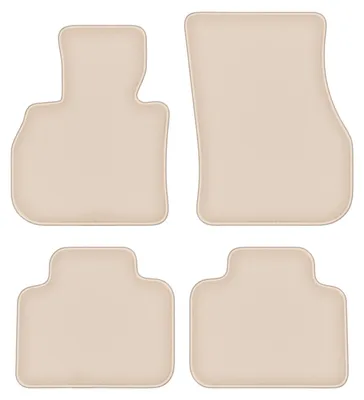 Produktbild von DURBAN Beige Velours-Fußmatten-Set für Mini Countryman F60 Crossover (2017-)