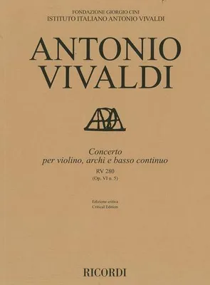Obrázok produktu pre Koncert pre husle, sláčiky a basso continuo - Rv280, op.