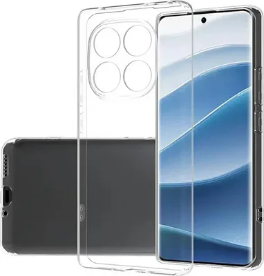 Productafbeelding van Hoesje voor de Xiaomi Redmi Note 14 Plus - Achterkant bescherming van Phonesta, ultradun siliconen - Transparant