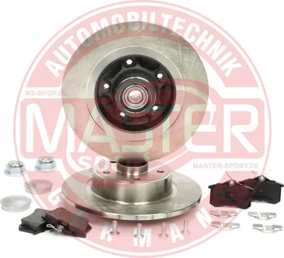 Produktbild von 2X Bremsscheiben + Bremsbeläge Hinten