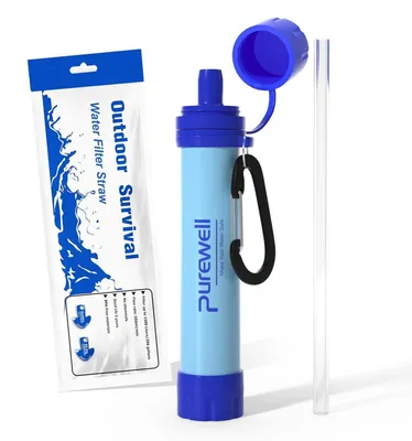 Obrázok produktu pre Filtér na pitnú vodu, ultrajemný filter 0,01 μm, kapacita 1500 litrov, prenosný, vhodný na outdoorové aktivity a prežitie