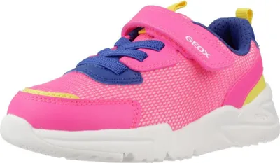 Produktbild von Geox J LOFTUS GIRL Atmungsaktiver, bequemer Sneaker für Mädchen, Rosa, mit Klettverschluss