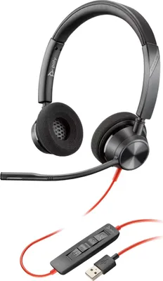 Immagine prodotto di POLY Blackwire 3320 USB-A Headset Auricolare Cablato A Padiglione Ufficio USB tipo A Nero