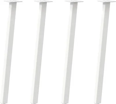Obrázok produktu pre vidaXL Nohy konzolového stola 4 ks. Biela oceľ 72 cm