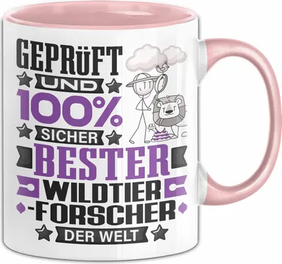 Produktbild von Wildtierforscher Geschenk Lustiger Spruch für Wildtierforscher Geschenkidee Bester Wildtierforscher Der Welt (Rosa)