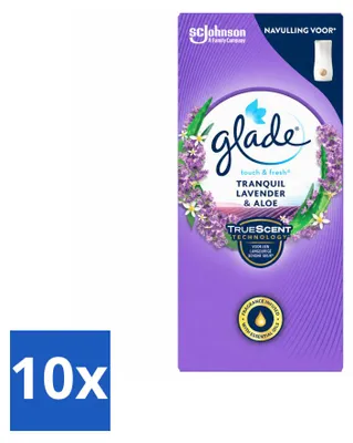 Produktbild von 10 x Glade Touch & Fresh Nachfüller - Lavendel und Aloe - 10 ml - Vorteilspackung - 10 Stücke