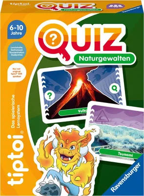 Immagine prodotto di Ravensburger tiptoi Quiz Naturgewaltenr, Quizspiel, Wissensspiel, Kartenspiel, Lernspiel, Kinder, 00167