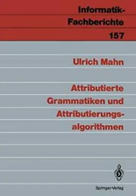 Produktbild von Attributierte Grammatiken und Attributierungsalgorithmen