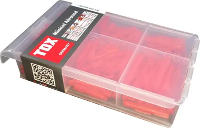Produktbild von Tox-Dübel-Technik TOX 094 900 081 - Schrauben- & Dübelsatz - Kunststoff - Rot - 8 mm - 5,1 cm - 240 Stück(e)
