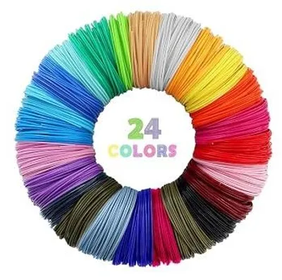 Zdjęcie produktu dla Filament do pióra 3D pla 1 75 mm 24 kolory dla dzieci zestaw
