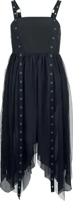 Produktbild von Gothicana by EMP Damen schwarzes mittellanges Kleid L