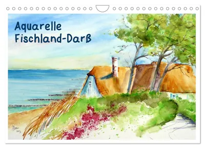 Produktbild von Aquarelle - Fischland-Darß (Wandkalender 2027 DIN A4 quer), CALVENDO Monatskalender
