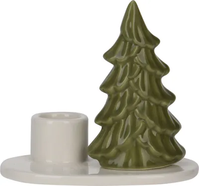 Zdjęcie produktu dla Świecznik świąteczny z choinką, 8 cm