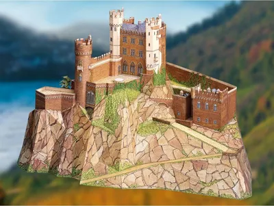 Produktbild von Schreiber-Bogen Kartonmodellbau Burg Rheinstein N