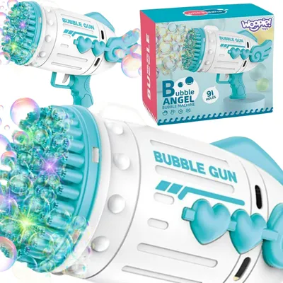 Produktbild von WOOPIE Seifenblasenpistole mit 91 Löchern, blau