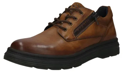Imagen del producto de Bugatti, zapatos de cordones para hombre, modelo 321-AUC01, color coñac, talla 44