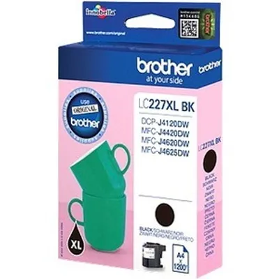 Produktbild von Brother LC227XLBK Hoch Kapazität Tintenstrahl Tintenpatrone - Schwarz - Originaler Pack - Tintenstrahl - Hoch Kapazität