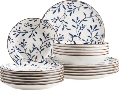 Produktbild von Mäser Teller Set, Porzellan , Olive
