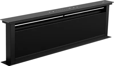 Produktbild von Klarstein Royal Flush Eco Downdraft Dunstabzugshaube - A++ Energieeffizienz, 842 m³/h Luftumwälzung, Leise 70 dB, Touch-Bedienfeld, LED-Beleuchtung, Umluftbetrieb, Schwarz