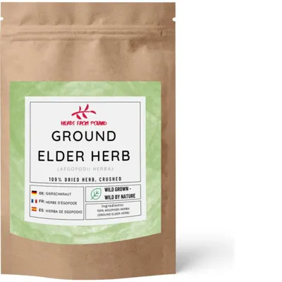 Produktbild von Herbs from Poland Gierschkraut, Natürlich entgiftend & entzündungshemmend, Unterstützt Gelenke & Verdauung, 100% Natur – 200g