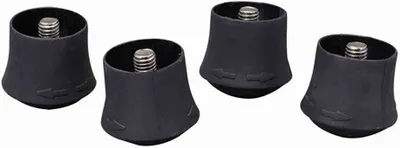 Produktbild von Siena Garden 514-93B18S Fusskappen, 25mm rund verstellbar höhenverstellbar, schwarz, 4-teilig (1 Set)