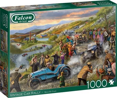 Image de Jumbo Spiele Falcon Vintage Car Rally, puzzle, puzzle pour adultes, jeu de puzzle, 1000 pièces, 11347
