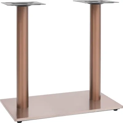Image de Pied de table de bistro Laiton 70x40x72 cm Acier inoxydable