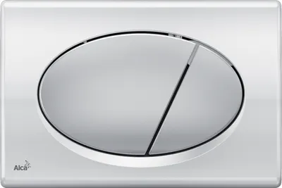 Produktbild von Alca Betätigungsplatte basic Platte chrom glänzend / Taster chrom matt M73