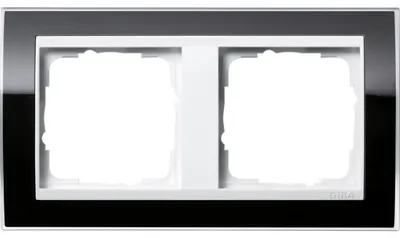 Obrázok produktu pre GIRA 2-gangový rámček Event Clear, Standard 55, System 55 Black 0212733 (0212733)
