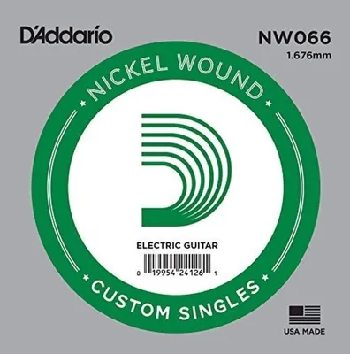 Obrázek produktu pro D'Addario NW066, Kytara, Ocel, Elektrický, 1 kusů