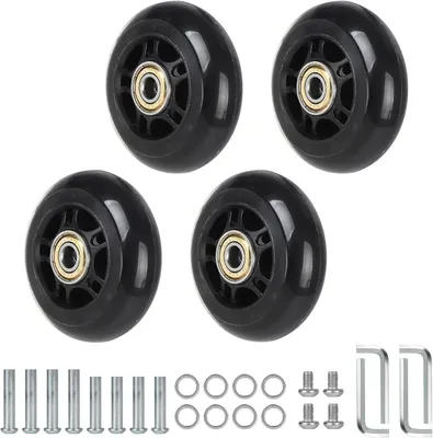 Immagine prodotto di Ruote di ricambio per valigie - Set di 4 - 70 x 24 mm - Ruote di ricambio per bagagli - Ruote per valigie