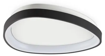 Produktbild von Ideal Lux 341446 GEMINI Deckenleuchte D425mm LED 24W 2450/1170lm 2700K schwarz EIN/AUS